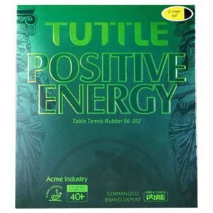 Накладка Tuttle Positive Energy 2013 на синей губке красная (medium hard) на ракетки для настольного тенниса