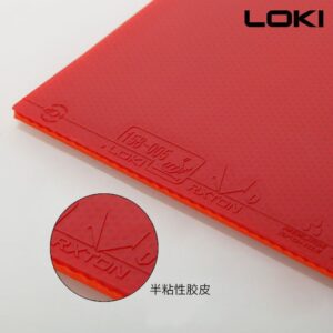 Накладка LOKI RXTON 1 Красная 39 градусов 2.1 на ракетки для настольного тенниса ITTF 158-005