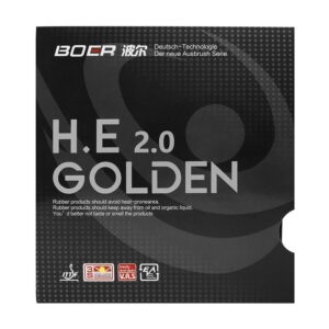 Накладки BOER HE 2.0 GOLDEN Красная 40 градусов на ракетки для настольного тенниса