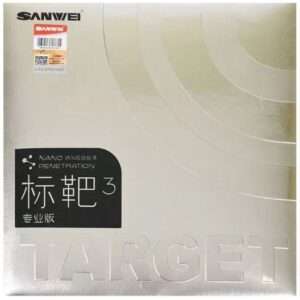Накладка SANWEI TARGET 3 Pro national 39 гр чёрная на ракетки для настольного тенниса.