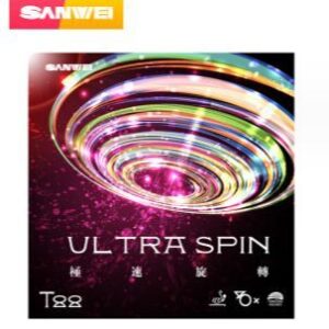 Накладка SANWEI T88 ULTRASPIN чёрная на ракетки для настольного тенниса.
