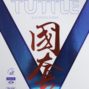 Накладка TUTTLE Beijing V national чёрная на синей губке на ракетки для настольного тенниса.