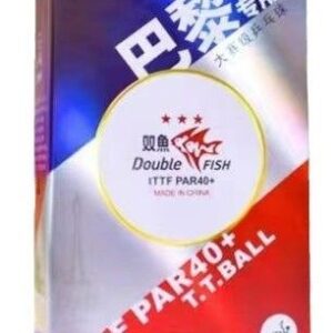 Мяч (6шт) Double Fish PAR40+ 3*** (paris)для настольного тенниса