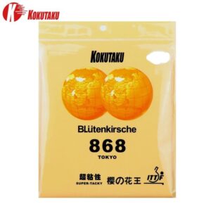 Накладка KOKUTAKU Tokyo 868 40 град красная, beige sponge tensor на ракетки для настольного тенниса