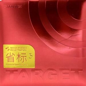 Накладка SANWEI TARGET 3 Pro RED 39 град , чёрная на ракетки для настольного тенниса.