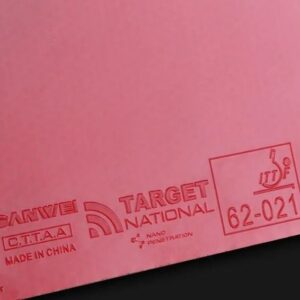 Накладка SANWEI TARGET 3 Pro RED 39gr красная на ракетки для настольного тенниса.