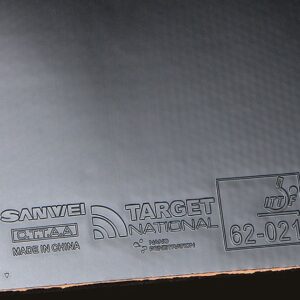 Накладка SANWEI TARGET 3 Pro RED 39 град , чёрная на ракетки для настольного тенниса.
