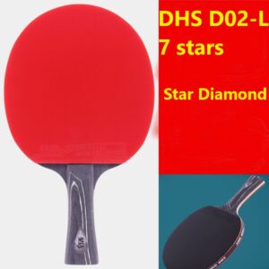Ракетка DHS D02-L, 7 stars , для настольного тенниса + фирменный чехол