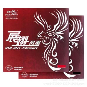 Накладка Double Fish Volant Phoenix 39град красная для настольного тенниса