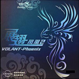 Накладка Double Fish Volant Phoenix 35град чёрная для настольного тенниса