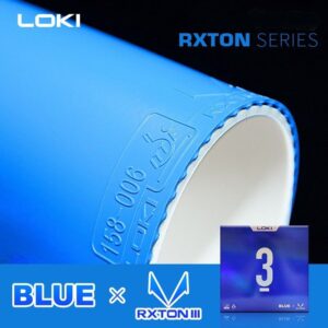 Накладка LOKI RXTON 3 blue MAX голубая на ракетки для настольного тенниса