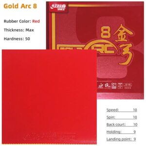 Накладка DHS GOLD ARC 8 красная 50 градусов для настольного тенниса