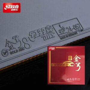 Накладка DHS GOLD ARC 8 чёрная 47.5 градусов для настольного тенниса