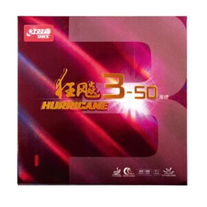 Накладка DHS HURRICANE 3-50 красная 35 градус 2,1 , для настольного тенниса