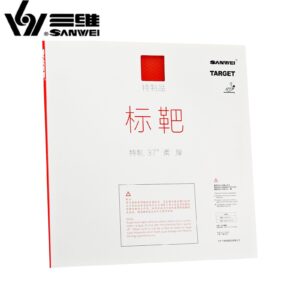 Накладка SANWEI 3D TARGET 37 (Japanese Sponge) красная на ракетки для настольного тенниса.