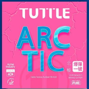 Накладка Tuttle Arctic красная 47.5gr на ракетку для настольного тенниса.