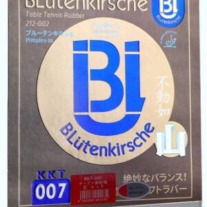 Накладка Blutenkirsche KKT 007 черная на ракетку для настольного тенниса.