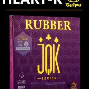 Накладка TULPE HEART-K (пики) красная 50 град на ракетку для настольного тенниса.