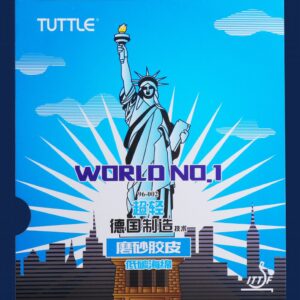 Накладка Tuttle World № 1. черная 37 гр 2.1 на ракетки для настольного тенниса ITTF