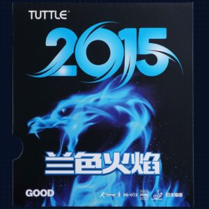 Накладка TUTTLE Blue fire 2015 черная на ракетки для настольного тенниса