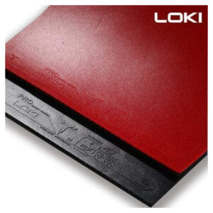 Накладка LOKI T3 PRO carbon 36 градусов 2.1 MAX красная на ракетки для настольного тенниса