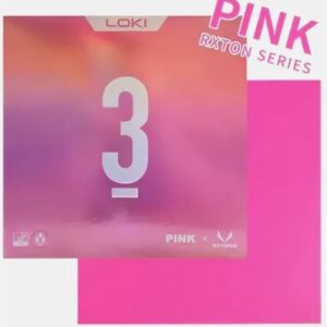 Накладка LOKI RXTON 3 pink MAX розовая на ракетки для настольного тенниса