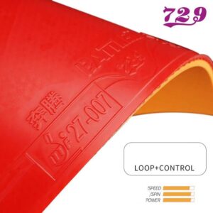 Накладка 729 BATTLE2 Pro 38 град 2.1 красная на оранжевой губке для настольного тенниса
