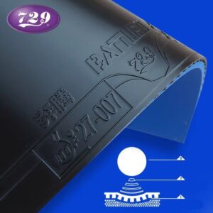 Накладка 729 BATTLE2 NEO blue sponge 39 град чёрная для настольного тенниса, tensor