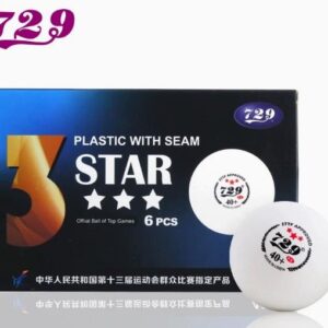 Мяч (6шт) 729 40+ 3*** regular ( синяя коробка) для настольного тенниса