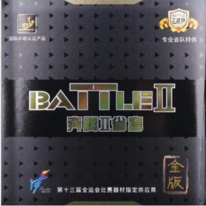 Накладка 729 BATTLE2 GOLD 40 град 2.15 красная для настольного тенниса