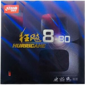 Накладка DHS HURRICANE 8-80 красная 37 градус 2,1 для настольного тенниса