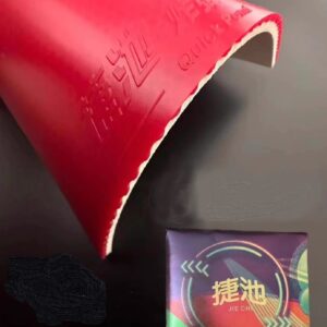 Накладка Jie Chi Bomb красная на ракетки для настольного тенниса