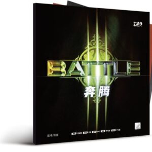 Накладка 729 BATTLE 3 38 град 2.1 красная на оранжевой губке для настольного тенниса