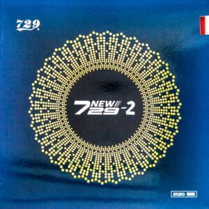 Накладка 729 NEW 729-2 SPONGE RUBBER 45 град 2,2 красная на белой губке для настольного тенниса