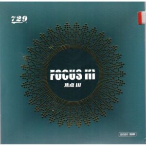 Накладка 729 FOCUS 3 44 град 2,1 красная на белойгубке для настольного тенниса