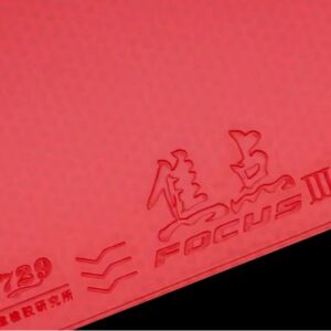 Накладка 729 FOCUS 3 44 град 2,1 красная на белойгубке для настольного тенниса