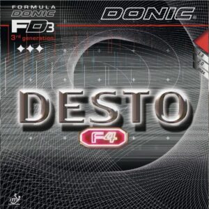 Накладка DONIC DESTO F4 красная MAX для настольного тенниса soft