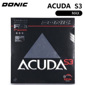 Накладка DONIC ACUDA S3 чёрная MAX для настольного тенниса soft