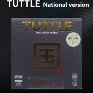 Накладка TUTTLE Beijing SILVER national красная на черной губке на ракетки для настольного тенниса.