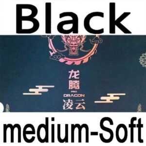 Накладка 729 Dragon L PRO medium soft 2.1 черная не липкая на губке Kylin для настольного тенниса