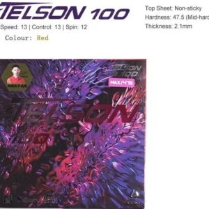 Накладка LOKI Telson 100 475 красная на ракетки для настольного тенниса