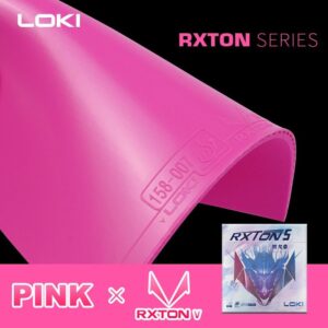 Накладка LOKI RXTON 5 pink MAX розовая на ракетки для настольного тенниса