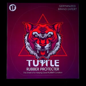 Защитный экран наклейка (2шт) TUTTLE Tiger на европейские накладки для настольного тенниса